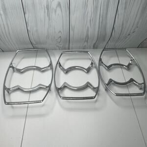 Set of 3 Vintage CORNING WARE Casserole Stand Metal Trivet Pyrex Holders